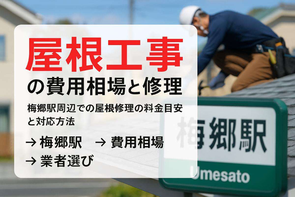 梅郷駅で屋根工事の費用相場と修理・塗装業者選び完全ガイド