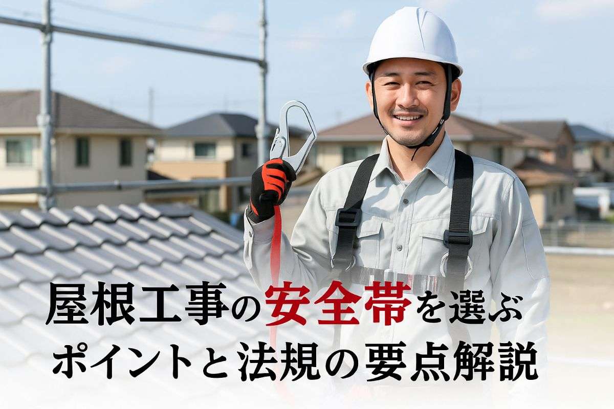 屋根工事の安全帯を選ぶポイントと法規の要点解説
