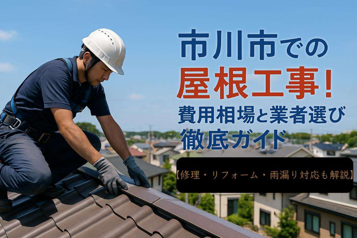 市川市での屋根工事！費用相場と業者選び徹底ガイド【修理・リフォーム・雨漏り対応も解説】