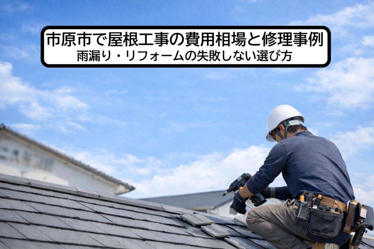 市原市で屋根工事の費用相場と修理事例！雨漏り・リフォームの失敗しない選び方